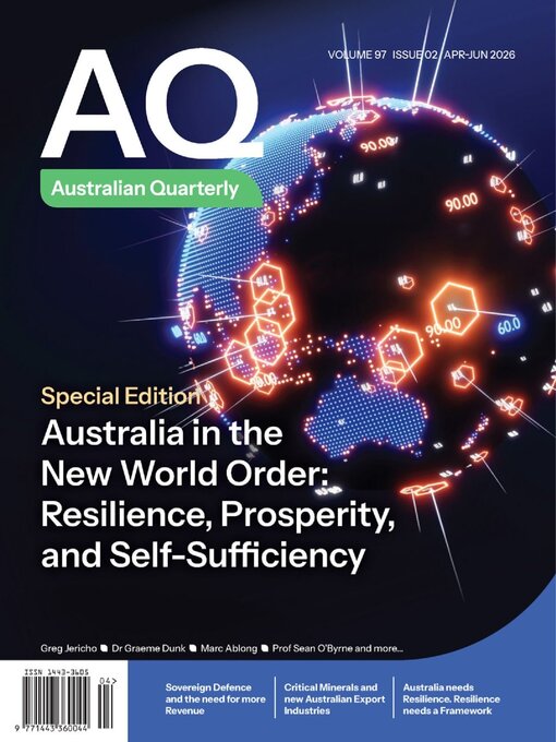 Title details for AQ: Australian Quarterly by Australian Institute of Policy and Science - Available